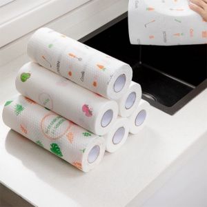 Cuộn giấy lau đa năng 25cm - Khăn lau đa năng lau tay lau nhà bếp siêu dai
