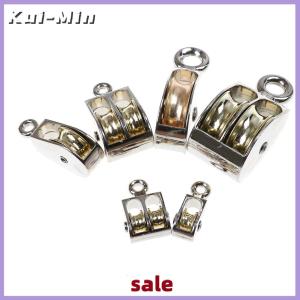 Kui-Min 36 52 75mm Metal sheave zinc alloy pulley mini single double pulley for diy