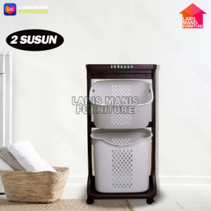 Laundry Basket Rak Keranjang Baju Kotor MPTL TABITHA Murah Original Keranjang Baju Serbaguna Minimalis