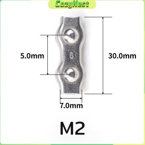 C.N. Stainless Steel Wire Clip Wire Rope Clamp Double Clamp Cable Clip M2 M3 M4