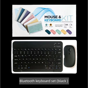 **Malaysia Seller**  Macaron 10inch Bluetooth portable Keyboard Universal Bluetooth Mouse For all Tablets Laptops & Smartphone