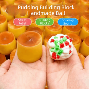 LAPBR Shapeable Crispy Peanut Squishy Handmade Finger Relax Sensory Fidget Ball Creative Pinch Blocks Filled Squishy Adult Kids