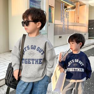 TUmama Áo nỉ Mùa thu trẻ em sành điệu với chữ vui nhộn cho bé trai và bé gái