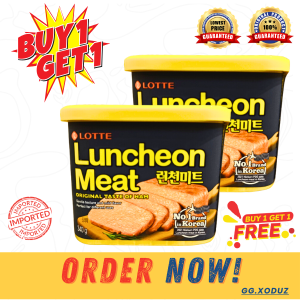 BUY 1 TAKE 1 FULL PROTECTION OK! LOTTE Authentic Korean Spam Luncheon Meat 340g - 2027 Expiry