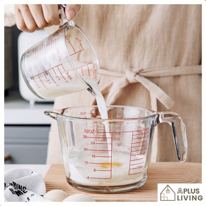 Multifunctional Glass Measuring Cup Heatproof Measuring Cup Kitchen