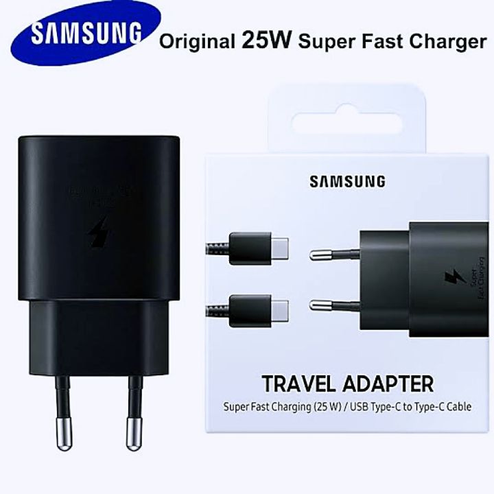 25 Watt C Type Charger For Samsung Cable Samsung 25 Watt Fast