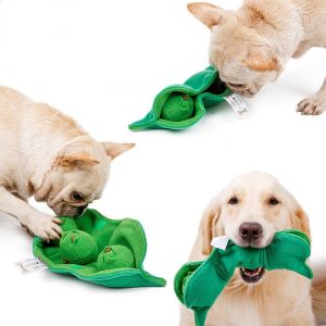 QEFEE Consumes Energy Sound-relieving Educational Pea Sniffing Teething Stick Play Pet Products Slow Feeder IQ Puzzle Ball Dog Toy