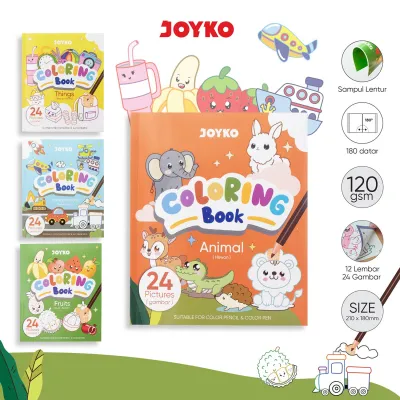 JOYKO Buku Anak TK dan PAUD Mewarnai Isi 12 Lembar Coloring Book CLBK-3503