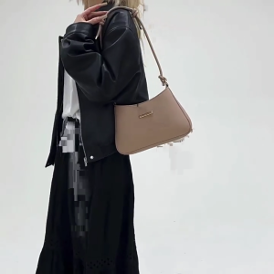 Unique Small Square Bag Fashionable Candy Colors Armpit Purse PU Leather Shoulder Bags for Commuting and Social Event