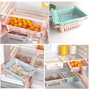 Rak Kulkas Multifungsi Dalam Storage Box Kulkas Laci aneka warna