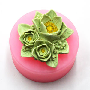 Khuôn silicon hoa hải đường làm rau câu xôi socola nến thơm fondant