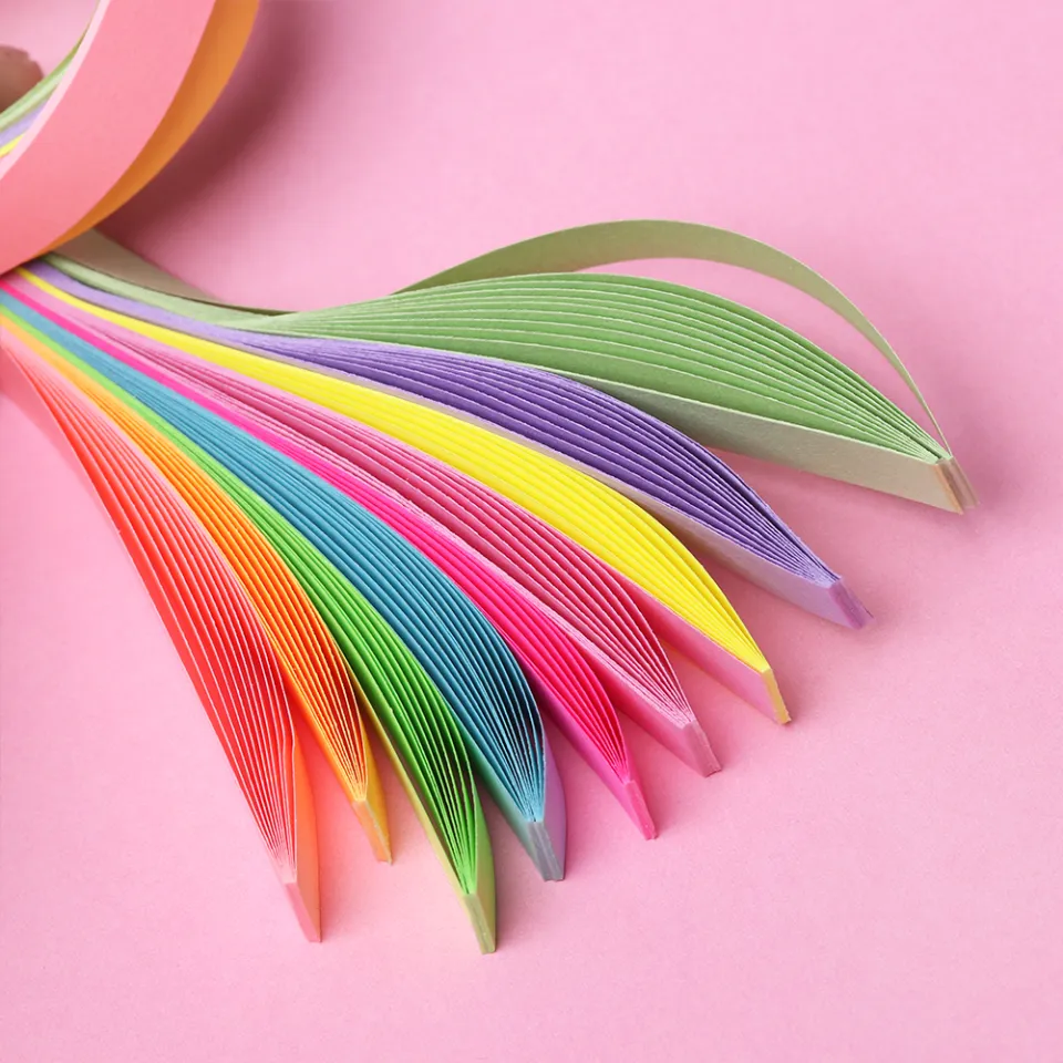 pan 540Pcs Mixed Color Set Paper Craft Folding Lucky Star Origami