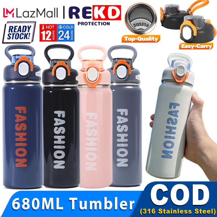 [Top Quality]REKD 680ML Tumbler For Hot And Cold thermos Original Water  Bottles 316 Stainless Steel tyeson tumbler for kids/adult vacuum flask  tumbler