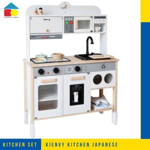 Wooden Kitchen Kienvy Japanese With Water fitur super lengkap-mainan masak masakan edukasi pretend play montessori