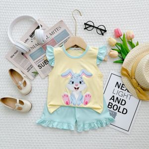 Bộ Cộc Tay Bèo Thun Lạnh Minky Mon Cho Bé Gái Dễ Thương Mềm Mịn Thoáng Mát 7-27kg