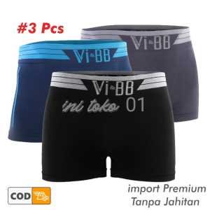 ini toko 3 pcs. celana dalam pria dewasa import boxer vi-bb celana dalam pria tanpa jahitan samping.
