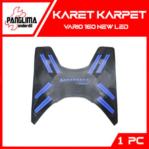 Karpet Vario 160 Vario 160 New LED 2022 Injekan-Pijakan-Alas Kaki-Bordes Karet Merah-Biru-Putih-Abu