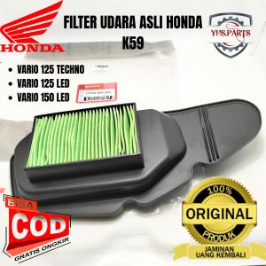 ASLI ORIGINAL FILTER UDARA HONDA AHM K59 VARIO 125 TECHNO VARIO 125 LED VARIO 150 LED