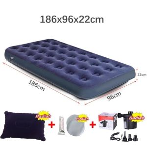 Kasur Angin Bestway 67000 67001 67002 67003 67004/Kasur Angin KING / Matras Kasur Angin Karet Sofa Bed Pompa Angin Listrik Stermay HT-195 Pompa Kasur Angin Bestway +Pompa Listrik Bestway Paket Kasur Angin Double Biru/ Paket Kasur Tiup Air Bed Double