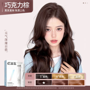 《411》Essential Oil Hair Dye Cream Women Light Tea Mocha Plant-Based Natural Hair Coloring Agent Hazelnut Grey Brown Cold Mist Black Chocolate