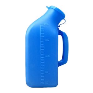 NOBLELYN Plastic Material Mens Urinal With Lid 2000ml Capacity Large Capacity Urinal For Men And Women Funnel Design Travel Urinal For Bedridden Elderly