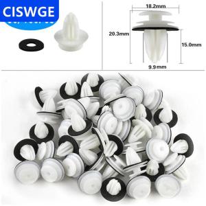[COD] CISWGE AUTOPARTS 50 100 cái kẹp bảng điều khiển cửa xe hơi có vòng niêm phong chốt giữ xe ô tô kẹp cản xe đẩy Pin đinh tán bảng điều khiển cửa