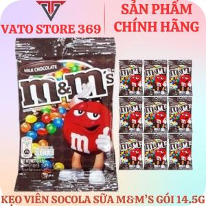Kẹo socola sữa M&M milk chocolate nâu gói 14.5g