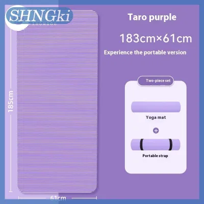 SHNGki 10mm dày không trượt Yoga Mat mật độ cao thể dục thể thao Mat thể thao Nhà thể thao Pilates Thể dục dụng cụ tập thể dục dụng cụ