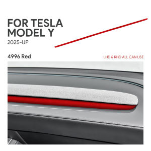 For Tesla Model Y Juniper 2025 2026 Suede Car Dashboard Side Air Vent Trim Sticker Interior Accessories