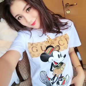 Áo Thun Nữ Hoạt Hình Thời Trang Tuye Ngắn Tay Áo Áo Cánh Áo Thun Chất Lượng Cao Chính Hãng Vòng Cổ Tops S-3XL Cỡ Quần Áo Nữ 2021 Mới Đến