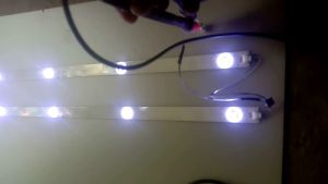 sharp 32" backlight 2 strip