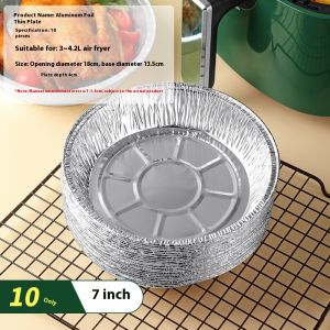 ASRV Aluminum Foil Bowl for Air Fryer Disposable Tin Paper Dish Oven BBQ Tray