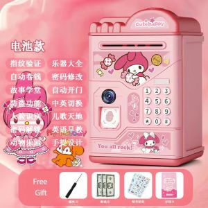 Kuromi Piggy Bank Cute Sanrio My Melody Money Cinnamoroll Coin Bank For Kids Girl Tabung Duit