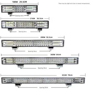 12-80V Universal Car SUV Spotlight Work Light LED Light Bar Head Lights Fog Lights For Truck