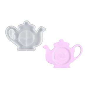 Reusable Teapots Plates Silicone Mold High Quality Silicone Cup Mat Mold For Custom Teapot Shape Plate Designs Coaster