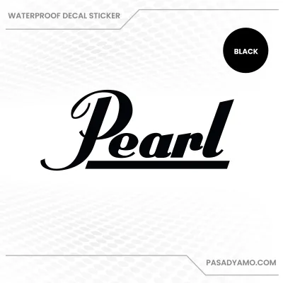 Pearl Drums Decal Sticker for Cars Motorcycles Laptops Tumblers 6.5 inches Waterproof