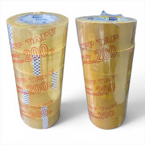 Băng keo dán thùng đóng gói trong / đục 5cm loại dày 200ya