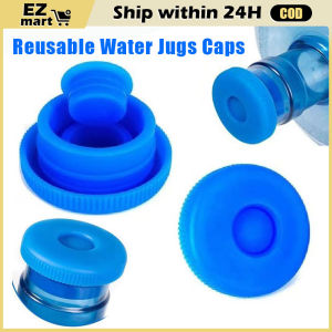 Reusable Replacement Water Bottle Silicone Safety Cover Tops Bucket Water Bottle Caps Anti Splash Jug Caps Drinking Bucket Anti Splash Accessories