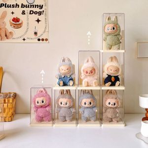 ANGFEW Diy Hand-made Labubu Doll Storage Case Transparent Large Capacity LABUBU Display Box Decorative Ornaments Clear Display Stand Studio