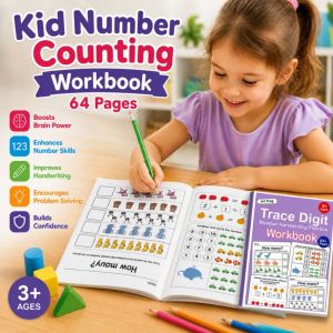 3+Years Old Kid 4 Stages Brain Development Workbook 3岁以上儿童左右脑开发练习卡 儿童脑力训练卡