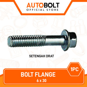 Baut Flange M6x30 6 x 30 M6 6x30 M 6 Kunci 8 Baud Bolt Topi