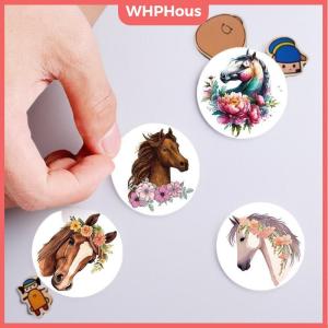 WP💓💛💖 500pcs Roll Animal Horse Flower Cartoon Sealing Sticker DIY PVC Laptop Decals Decoration Stiker Reward Gift Kawai