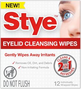 ผ้าเช็ดทำความสะอาดเปลือกตาแบบสตี น้ำยาทำความสะอาดเปลือกตาแบบไม่ก่อให้เกิดอาการแพ้ ผ้าเช็ดหน้าแบบห่อแยก 12 ชิ้น 1 แพ็ค