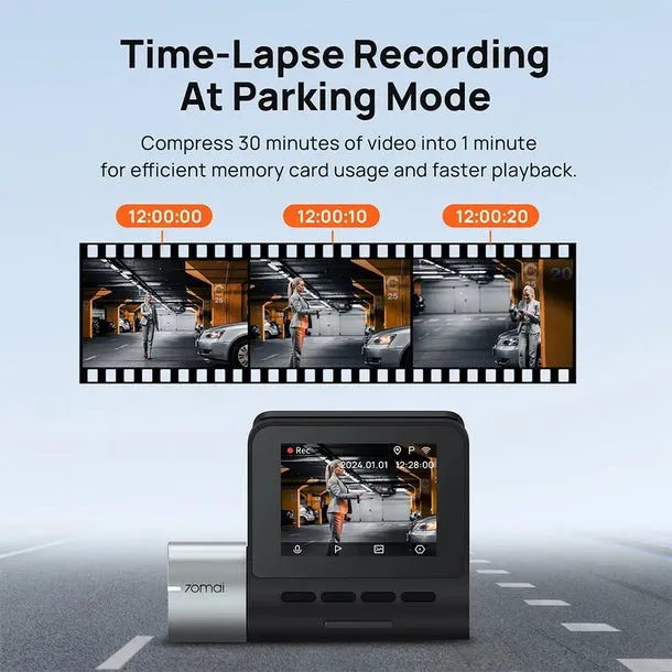 70mai A500S Dash Cam Pro Plus Set Front or Front Rear Built-in Wifi  and GPS Dual Channel Ultra HD Video