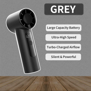 K600 Mini high-speed handheld fan turbo strong wind digital display USB rechargeable portable pocket