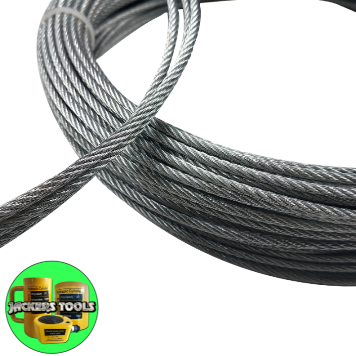 Jackers Tools Steel Cable 6mm 8mm 10mm, 2m-50m Galvanized Steel Wire Rope  Steel Wire Rope Cable Wire Rope Lazada PH