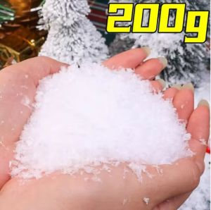 ผงหิมะเทียมขนาด50/300กรัมทำมือเกล็ดหิมะปลอมแบบหนานุ่มอุปกรณ์ประกอบฉากอุปกรณ์ประดับต้นไม้คริสต์มาสฤดูหนาวแบบทำมือ