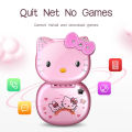 Cartoon Small Mobile Phone K688  Hello  Flip Phone   Cute Children Taiml  Mobile Phone Dual Card Dual Standby Positioning Anti-Lost Alarm Clock Large Volume Mobile Phone. 