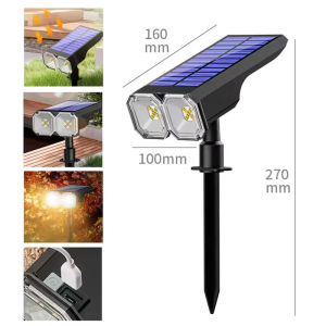 KUCHVZ Solar Light Outdoor Solar Outdoor Lights Waterproof Solar Spot Lights Outdoor Warm light solar garden light Outdoor Lights for Garden Decor Outdoor Decor,christmas lights solar power
