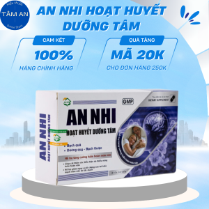 An Nhi Hoạt Huyết Dưỡng Tâm Hộp 30 Viên - Hỗ trợ hoạt huyết tăng cường tuần hoàn máu não ngủ ngon